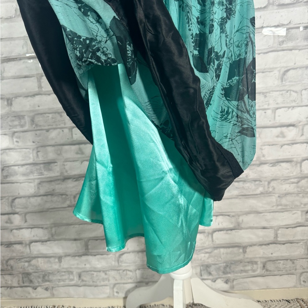 Laundry Shelli Segal Silk Blue Floral Spring Dress - Picture 10 of 13